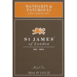 St James of London Mandarin & Patchouli Post Shave Gel, 3.4 Fl Oz