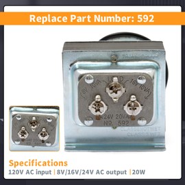 592 20W 120V AC Input Transformer Compatible with Ring