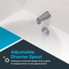 EZ-FLO 15084 Adjustable Diverter Spout, 5-3/8 inch Length, Chrome