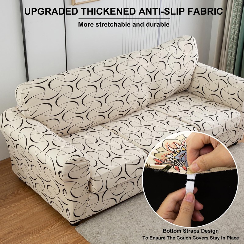 ARNTY Stretch Sofa Covers for 1/2/3 Cushion Sofa Furniture Slipcovers