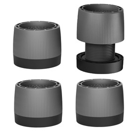 Supertool 4 PCS Washing Machine Vibration Pads, Adjustable Shock Absorbing Washer Feet Noise Cancelling Floor Mat for Washing Machine, Dryer, Dishwasher