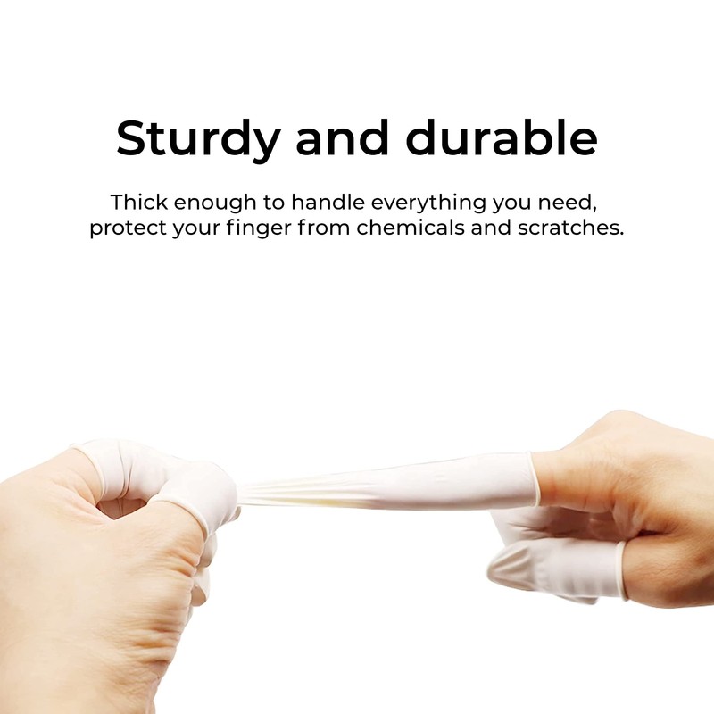 100/200/400/600PCS Disposable Latex Finger Cots Finger Protector Gloves Finger Support