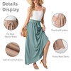 Lepunuo Casual Summer Maxi Skirts High Waisted Flowy Skirts Womens