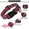 ARING PET Valentine's Dog Collar-Cute Black Heart Collars for Dogs,