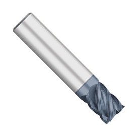 Kodiak Cutting Tools KODIAK149136 USA Made High Performance Solid Carbide End Mill, 45 Degree, 5 Flute, 3/8" Diameter, 3/8" Shank, 5/8" Length of Cut, 2" Overall Length