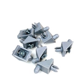 ReplacementScrews Gray Shelf Support Pins Compatible with IKEA Part 106422 (Pax, KOMPLEMENT, TRYSIL) (Pack of 8)