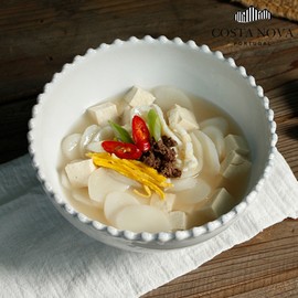 Costanova White Pearl Cotton Dish 19cm Cuisine de Maman / 코스타노바 화이트펄 면기 19cm 퀴진드마망