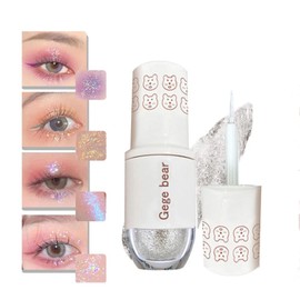 Star Liquid Glitter Eyeshadow, Shimmer Gold, Solid Color, Eye Shadow Stick, Tear Bag. 6 Colors Star Sand Liquid Eye Shadow Long Lasting Waterproof High Color Eyeshadow 4g-05# Galaxy Star