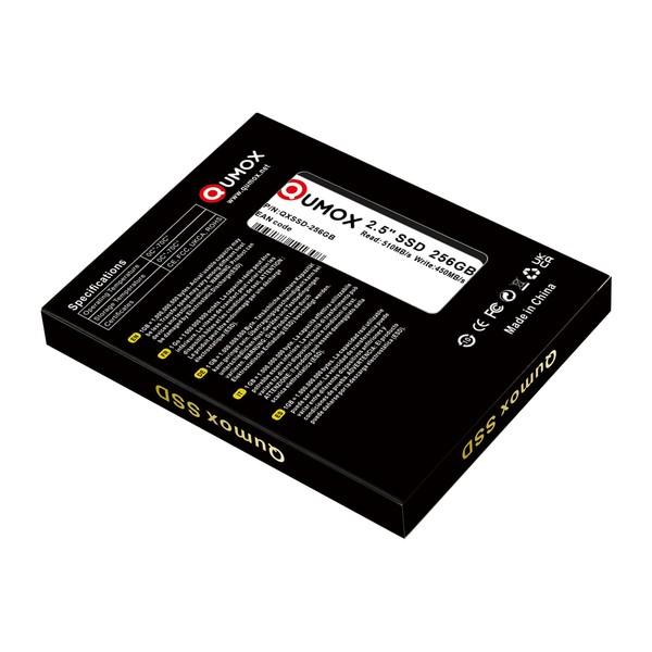 QUMOX 256GB SATA SSD - High-Speed Storage Solution with Read