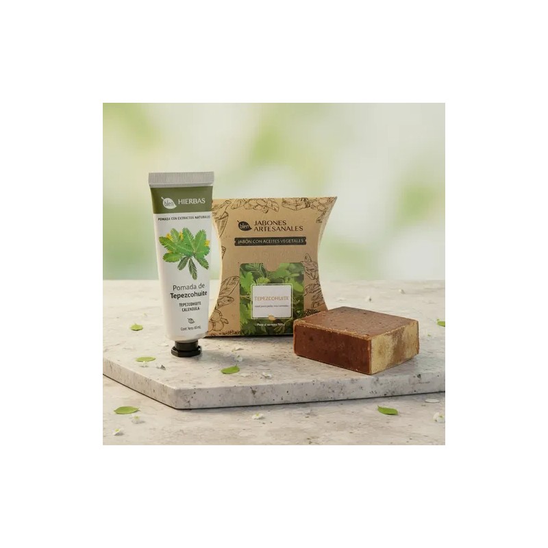 Crema Y Jabón Manchas Acné Tepezcohuite Cicatrices Kit Blen