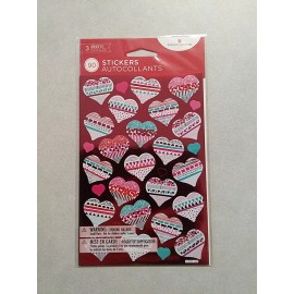 American Greetings 90 Heart Shaped Valentine Stickers ~ New by American Greetings