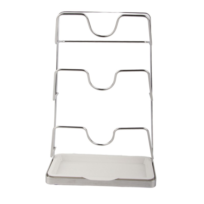 Wall Mounted Pot Lid Rack 304 Stainless Steel Punch Free