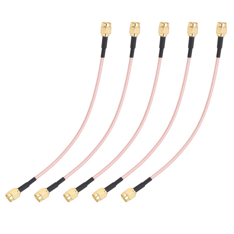 5Pcs RF Coaxial Cable SMA-J to SMA-J Audio Connector 2