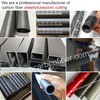 2pcs 30mm Carbon Fiber Tube 30mmx27mmx500mm,1.5MM Wall Thickness 500MM Length,3K