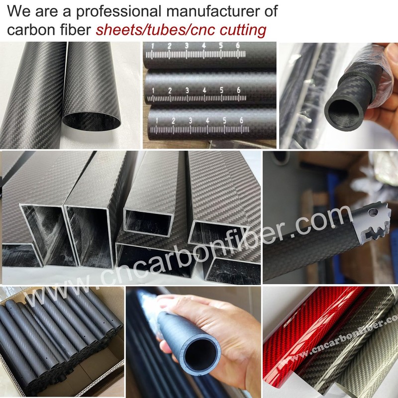 2pcs 30mm Carbon Fiber Tube 30mmx27mmx500mm,1.5MM Wall Thickness 500MM Length,3K