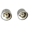 EVOGES Satin Steel Spare Universal Dimmer Knob, Pack of 2