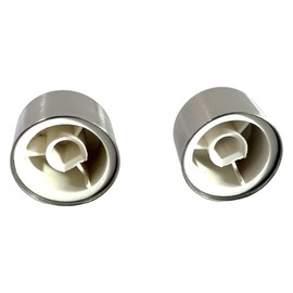 EVOGES Satin Steel Spare Universal Dimmer Knob, Pack of 2