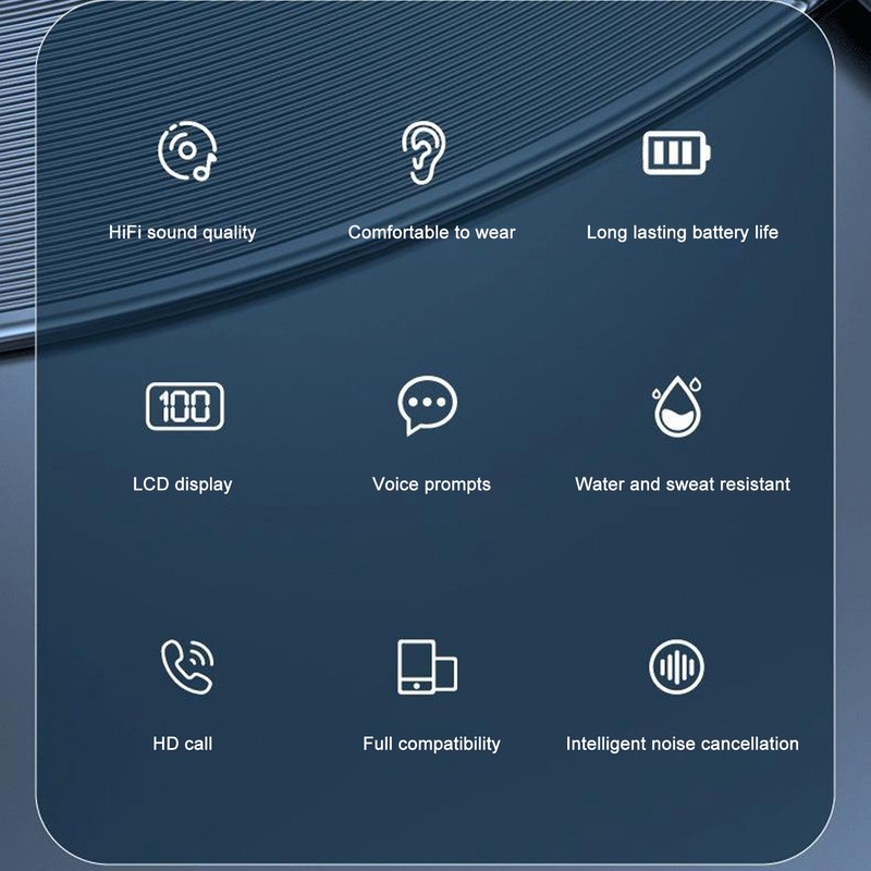 Bluetooth Earpiece Noise Cancellation Right Ear Single Bluetooth Headset for