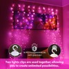 HXWEIYE 300LED Pink Fairy Curtain Lights with Remote 8 Modes