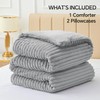 BEDELITE Fleece King Comforter Set -Super Soft & Warm Fluffy