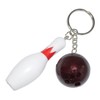 Komonee 10-Pin Bowling Keychain Tenpin Ball Key Ring Skittles Key