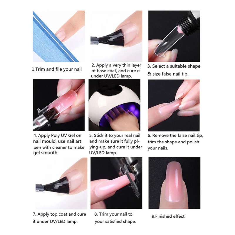 Complete Acrylic & Polygel Nail Kit – 21-Piece Set for