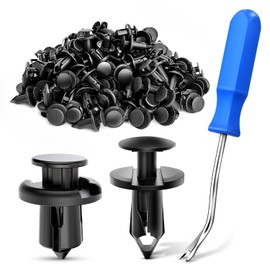 Nilight 150 pcs Push Type Bumper Fasteners Rivet Clips Universal Auto Clips & Fastener for Bumper Fender Clips Replacement Fastener Removal Tool Included