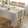 JIALE Tablecloths for Rectangle Tables, Cotton Linen Table cloth Waterproof