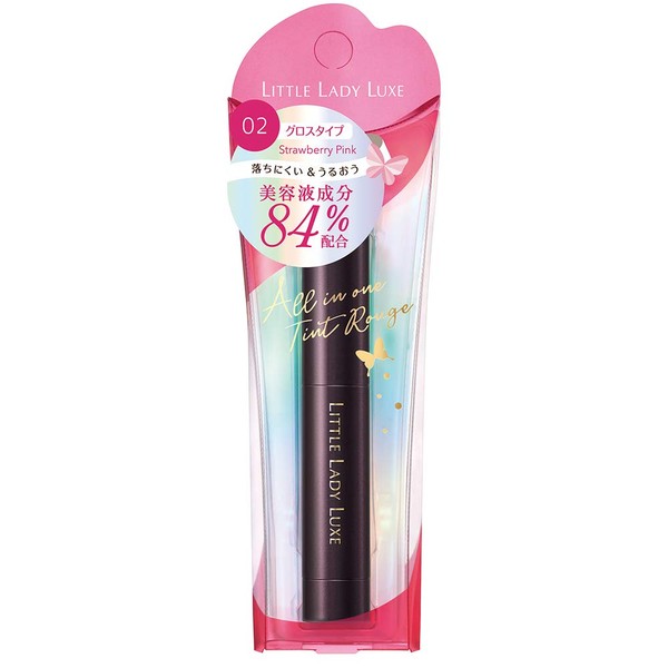 Little Lady Luxe All-in-One Rouge G02 Lipstick, Strawberry Pink, 0.1