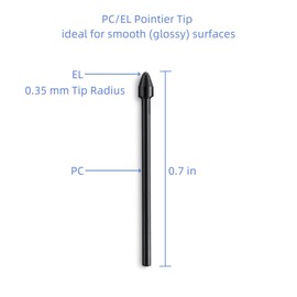 5 PCS PC/EL Pointier Tips Replacement for Lamy AL-Star EMR Stylus Pen, Lamy Safari Twin Pen - Digital Pen Tips, 0.35 mmTip Radius, Soft Nib for Lamy Safari Digital Pen Tips with Tool (5 PCS)