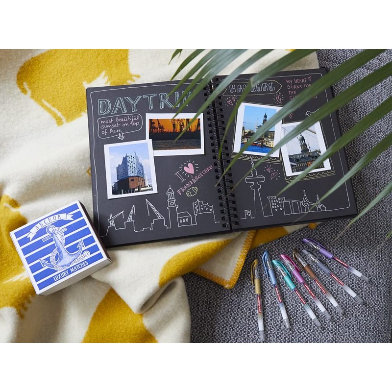 Edding 2185 Crystaljelly Roller Ball Retractable Gel Pen, Metal Tip,