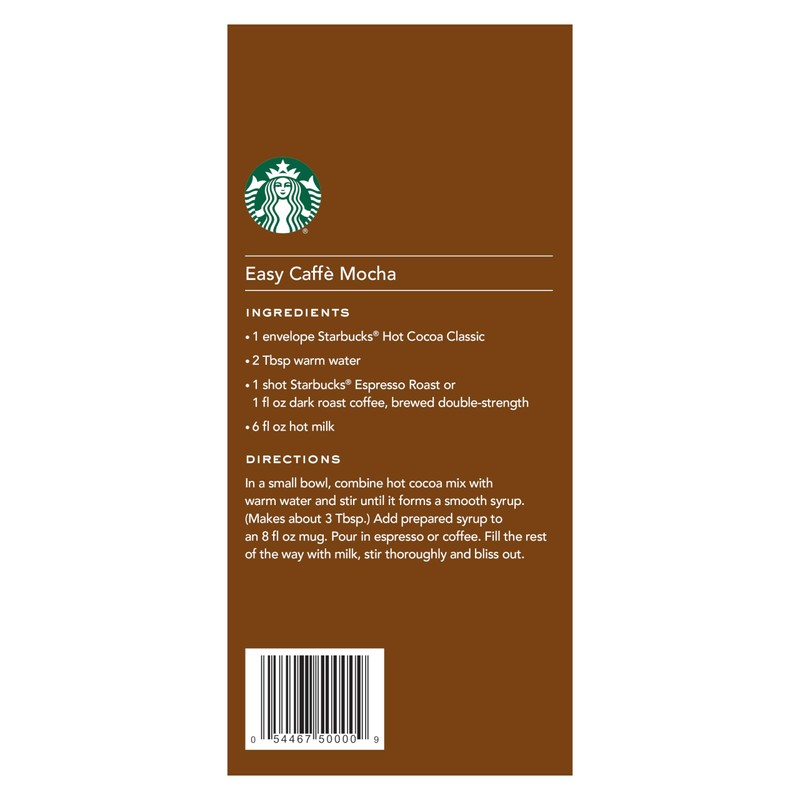 Starbucks Hot Cocoa Mix, Classic, 8 Count (Pack of 6)