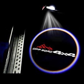 2Pcs 4X4 Car Door Lights Projector Ghost Shadow Lights Laser Welcome Lamp Light Compatible with Truck SUV Car Universal