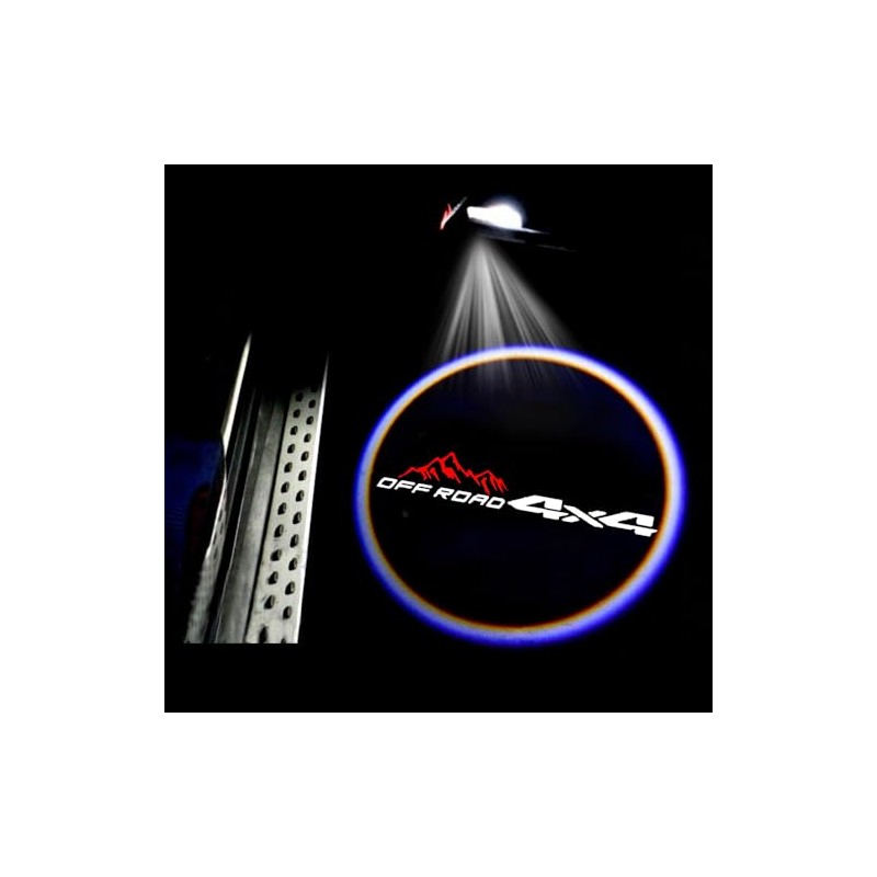 2Pcs 4X4 Car Door Lights Projector Ghost Shadow Lights Laser