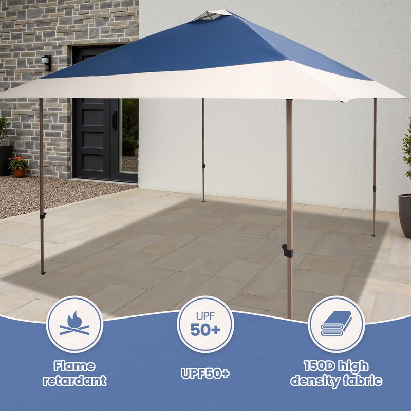 13x13 Canopy Replacement Top Cover with Air Vent Silver Coated