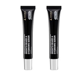 ABERA Ginb Eyebrow Growth Serum for Women & Men, Growth Beard serum For Men– Natural Brow Enhancing Serum to Grow Thicker, Acetyl Tetrapeptide-3 Biotin & Castor Oil for Stronger, Thicker Beard (2 boxes)