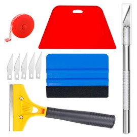 10Pcs Papel Tapiz Juego de Herramientas, Kit de Herramientas de Alisado para Aplicar Papel Pintado Despegable y Pegar Kit para Colgar Papel Tapiz y Vinilos Juego De Herramientas De Película,Raspador