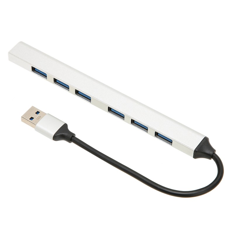 USB 3.0 Hub 7 Ports 5Gbps Fast Transmission Aluminium Alloy