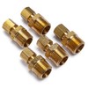 LTWFITTING Brass 1/4-Inch OD x 3/8-Inch Male NPT Compression Connector