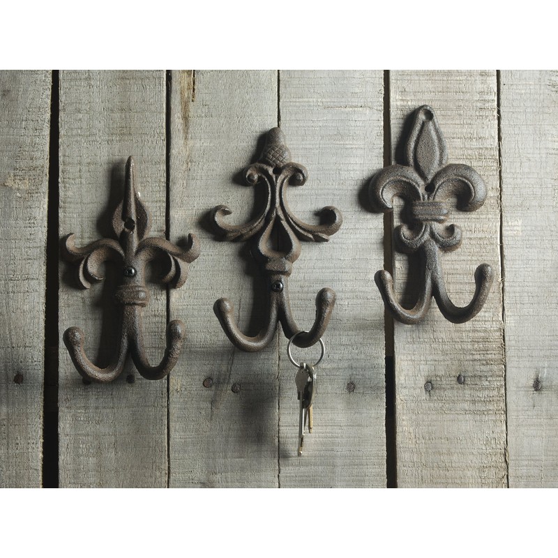 Comfify Set of 3 - Cast Iron Fleur De Lis