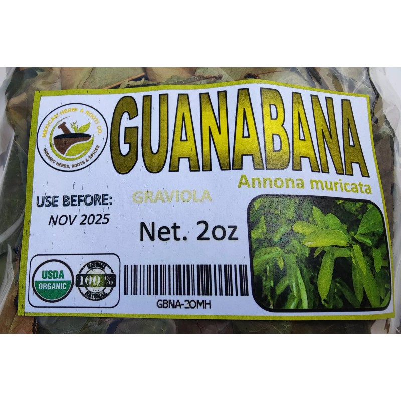 Mexican Herbs Soursop leaves, soursop leaf, Natural organic graviola leaves