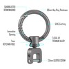 KeyUnity KA36M Titanium Side Print Keychain, Minimalist Split Key Chain