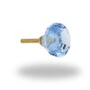 Perilla Home Set of 6 Crystal Knobs Decorative Glass Knobs