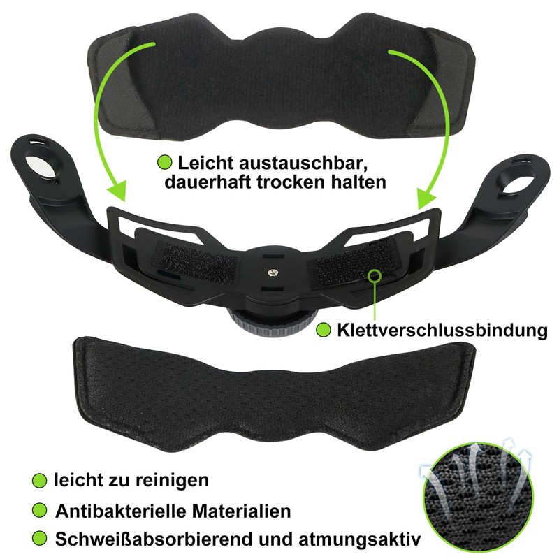 GREEN DEVIL Replacement set ratchets are important for helmet fixation.