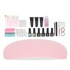 Nail Art Curing Lamp Base Top Coat Prevent Stick Water