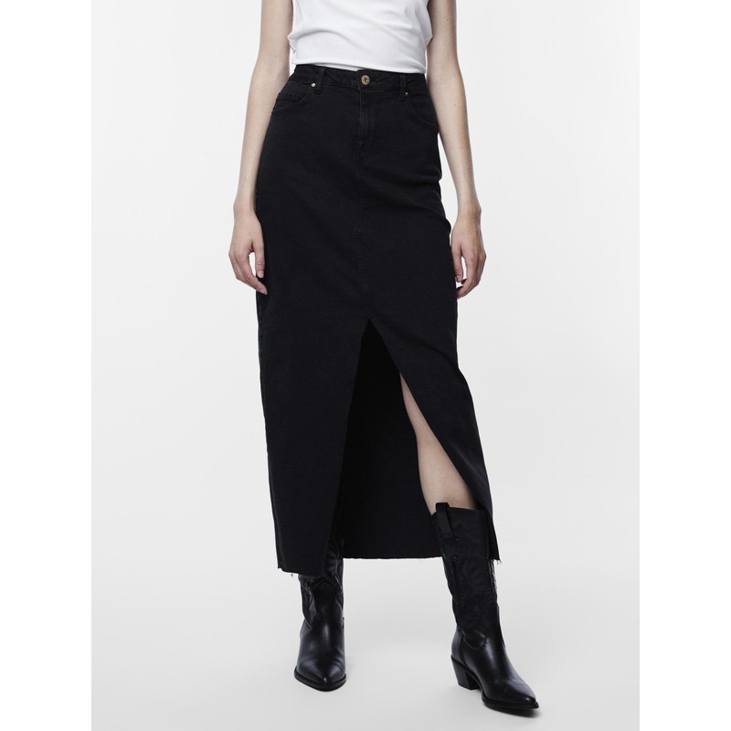 PIECES Female Denim Skirt PCJESSIE, black