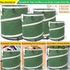 16-Gallon Collapsible Trash Can (16x19 in) Hard-Shell Bottom Yard Garden