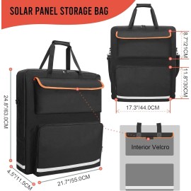 Unbranded Solar Panel Storage Bag for 2 Solar Panels Solar Panel Carrying Case Compatib...