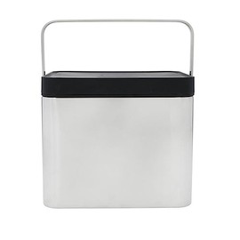 MasterClass Stainless Steel Compost Bin with Antimicrobial Lid