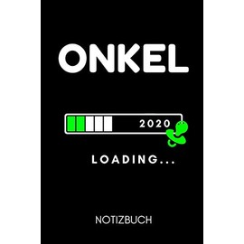 ONKEL 2020 LOADING... NOTIZBUCH: A5 TAGEBUCH als Geschenk für werdende Patenonkel | Du wirst Onkel | Geschenkidee | Weihnachtsgeschenke Geschwister | Schwanger Überraschung